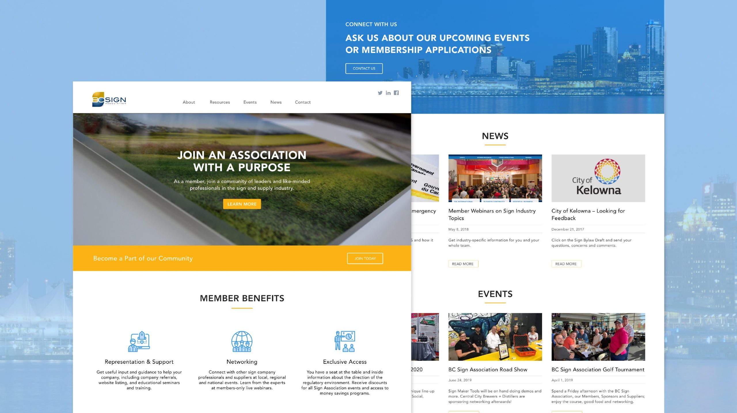 BC Sign Association Website