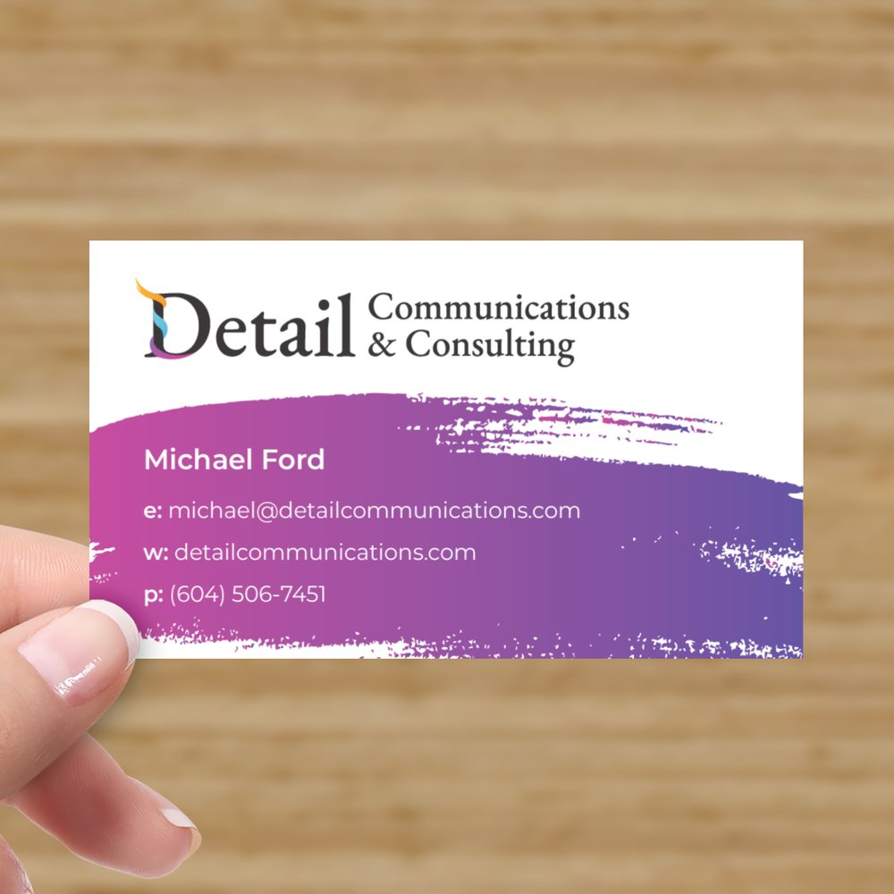 business card - front side