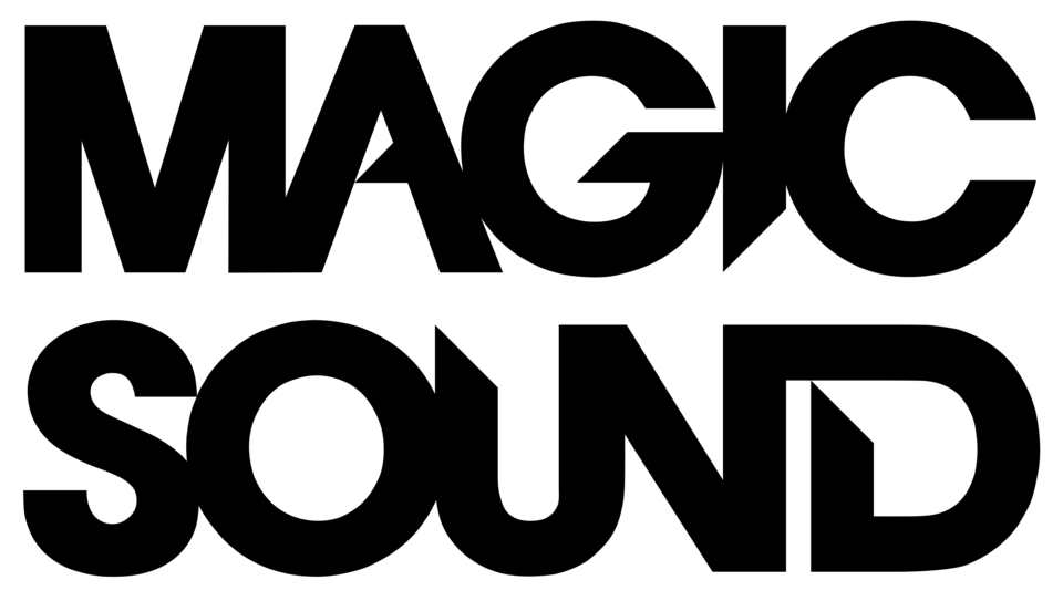 MAGIC SOUND logo font (black) cut